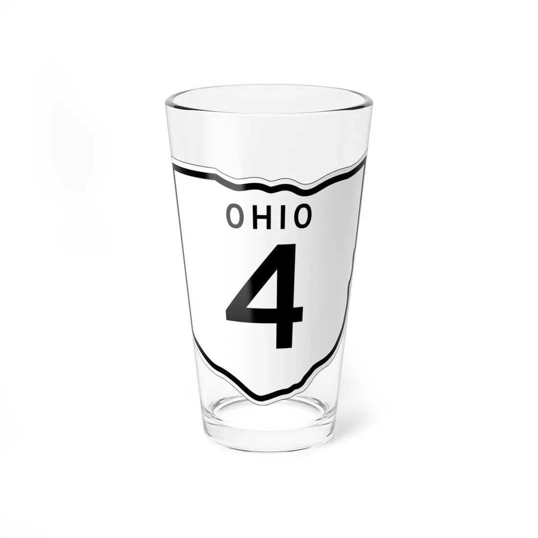 OH-4 1948 (Ohio) (Road Sign) Pint Glass 16oz 16oz - Go Mug Yourself