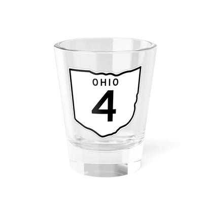 OH-4 1948 (Ohio) (Road Sign) Shot Glass 1.5oz 1.5oz - Go Mug Yourself