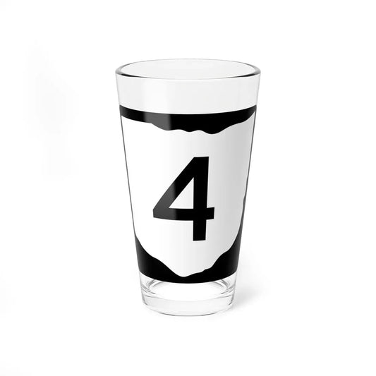 OH-4 (Ohio) (Road Sign) Pint Glass 16oz 16oz - Go Mug Yourself