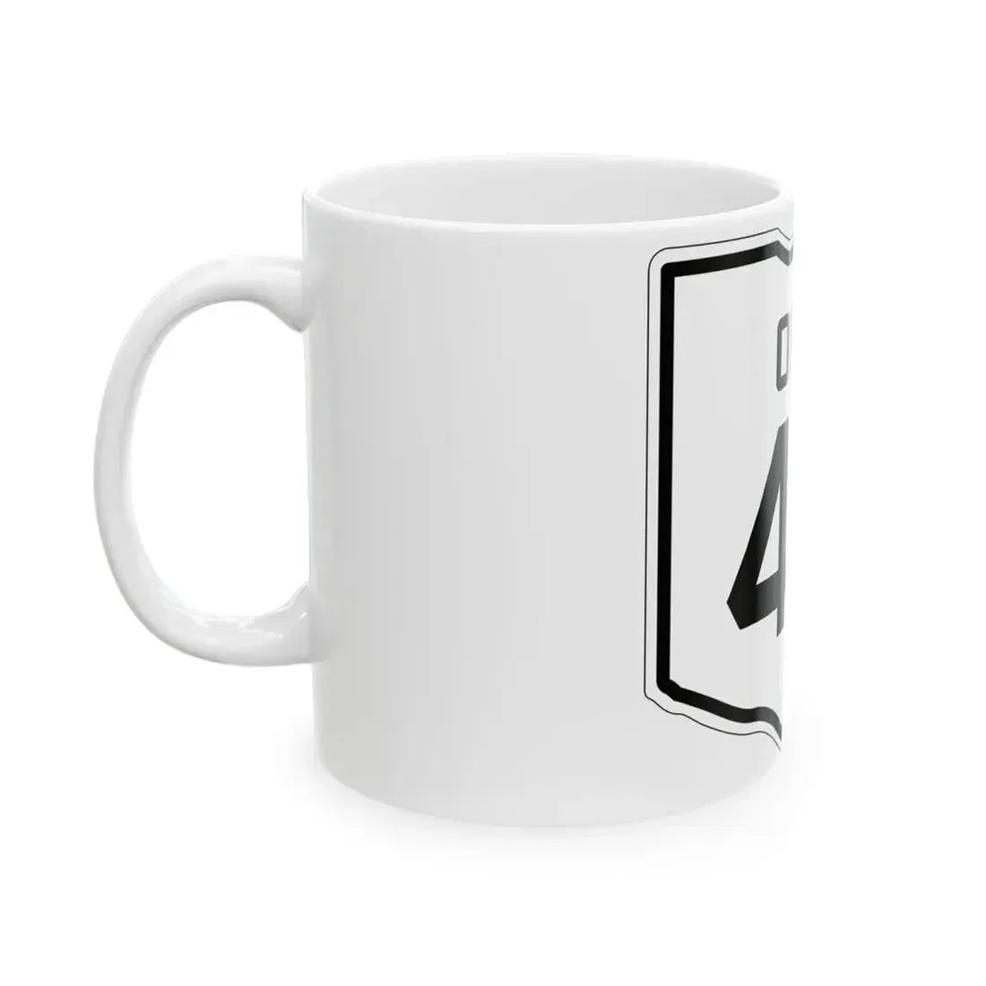 OH-40 1927 (Ohio) (Road Sign) White Coffee Mug - Go Mug Yourself