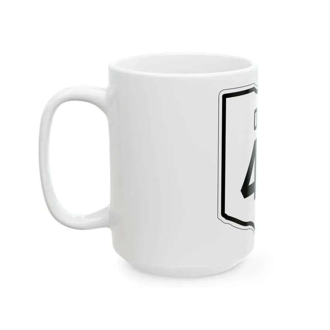 OH-40 1927 (Ohio) (Road Sign) White Coffee Mug - Go Mug Yourself