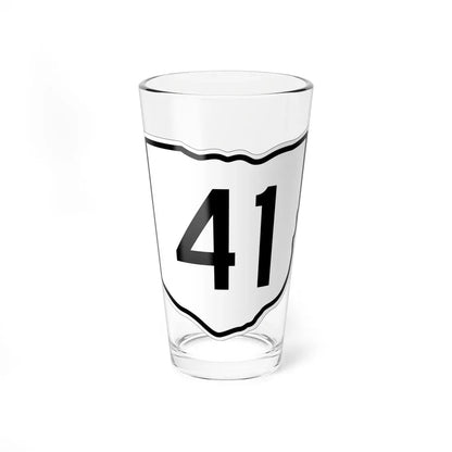 OH-41 1960 (Ohio) (Road Sign) Pint Glass 16oz 16oz - Go Mug Yourself