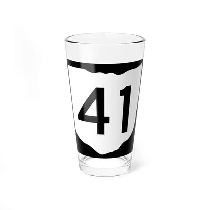 OH-41 (Ohio) (Road Sign) Pint Glass 16oz 16oz - Go Mug Yourself