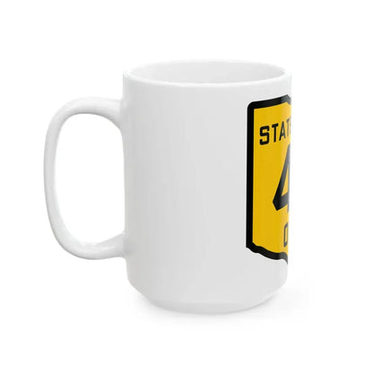 OH-42 1920 (Ohio) (Road Sign) White Coffee Mug - Go Mug Yourself