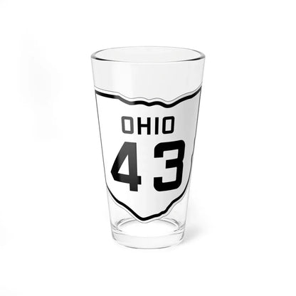 OH-43 1927 (Ohio) (Road Sign) Pint Glass 16oz 16oz - Go Mug Yourself