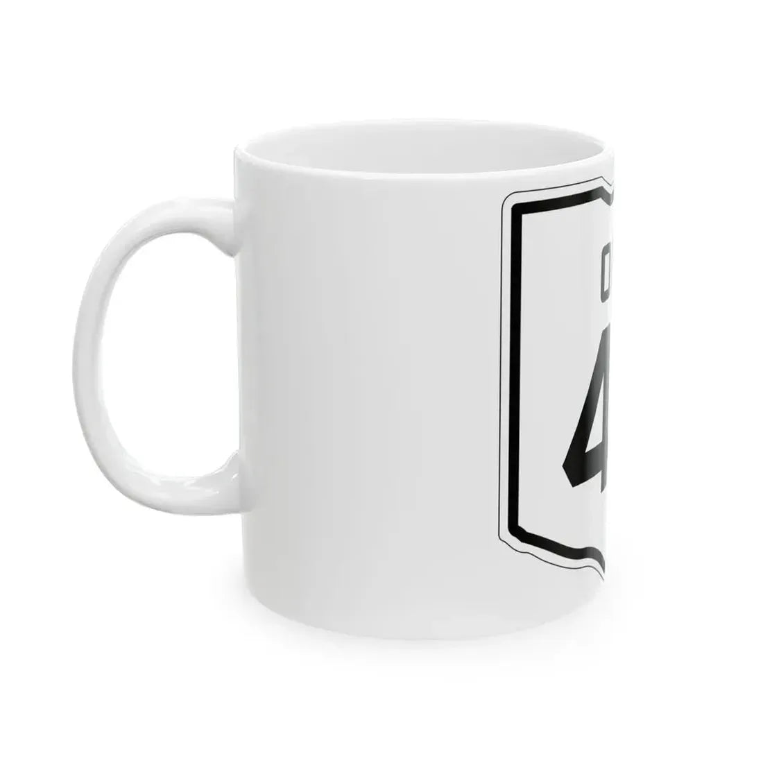 OH-43 1927 (Ohio) (Road Sign) White Coffee Mug - Go Mug Yourself