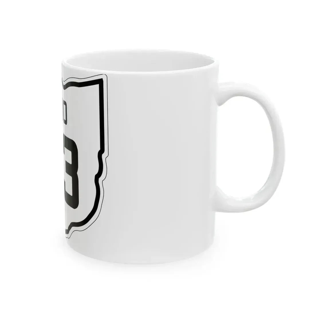 OH-43 1927 (Ohio) (Road Sign) White Coffee Mug - Go Mug Yourself