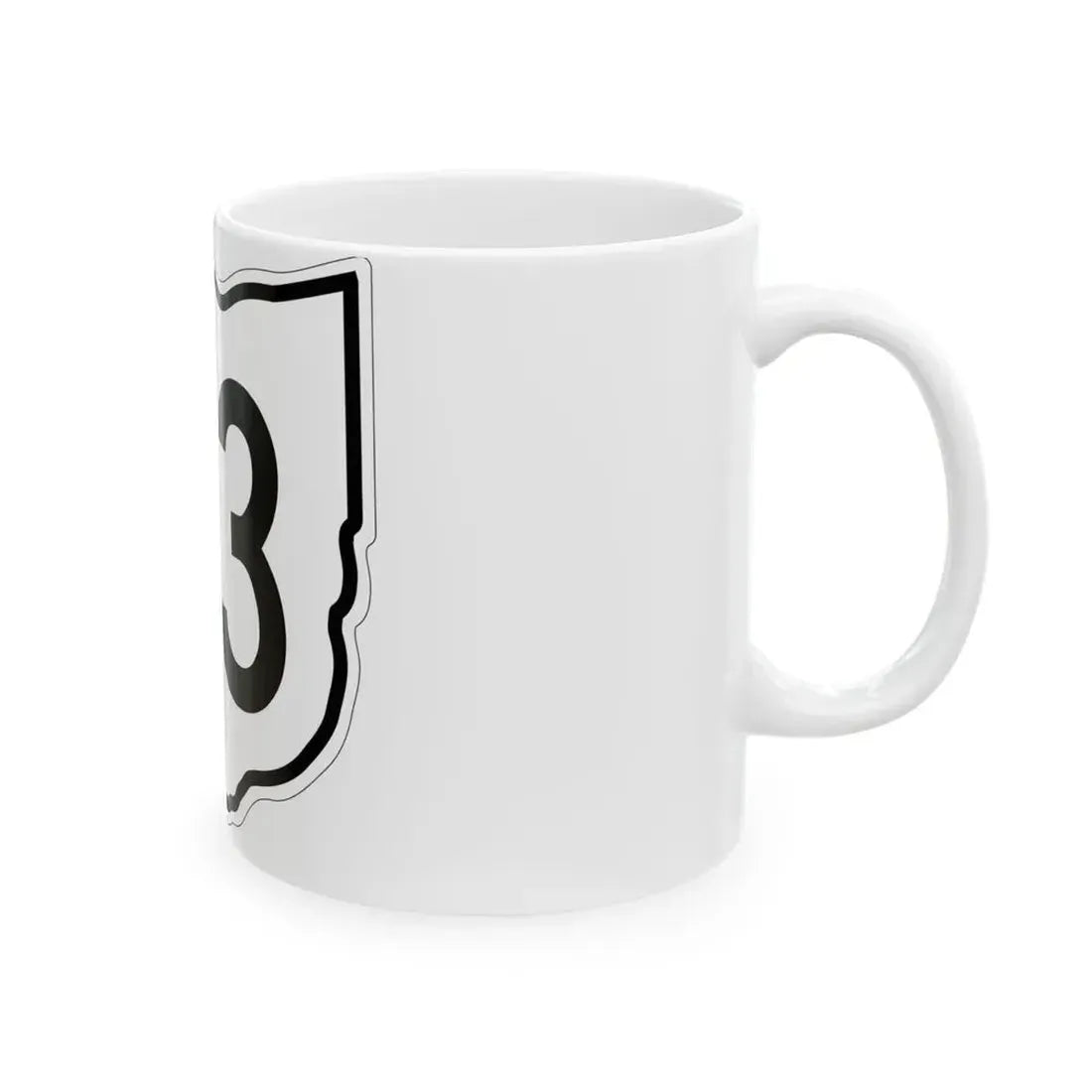 OH-43 1960 (Ohio) (Road Sign) White Coffee Mug - Go Mug Yourself