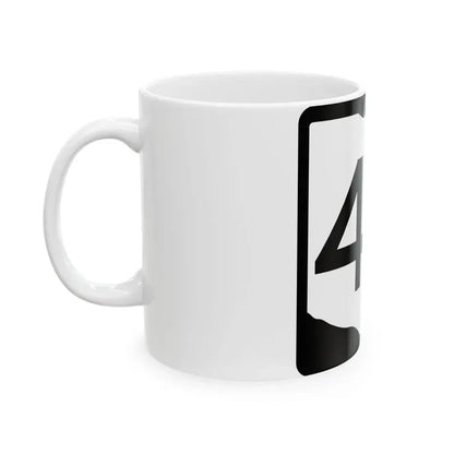 OH-43 (Ohio) (Road Sign) White Coffee Mug - Go Mug Yourself