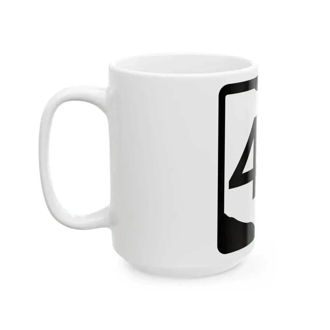 OH-43 (Ohio) (Road Sign) White Coffee Mug - Go Mug Yourself