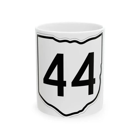OH-44 1960 (Ohio) (Road Sign) White Coffee Mug 11oz - Go Mug Yourself