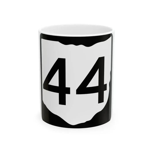 OH-44 (Ohio) (Road Sign) White Coffee Mug 11oz - Go Mug Yourself