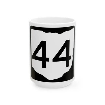 OH-44 (Ohio) (Road Sign) White Coffee Mug 15oz - Go Mug Yourself