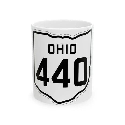 OH-440 1927 (Ohio) (Road Sign) White Coffee Mug 11oz - Go Mug Yourself