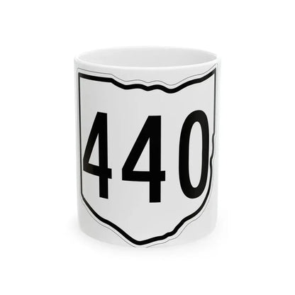 OH-440 1960 (Ohio) (Road Sign) White Coffee Mug 11oz - Go Mug Yourself