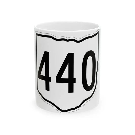 OH-440 1960 (Ohio) (Road Sign) White Coffee Mug 11oz - Go Mug Yourself