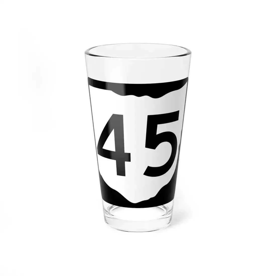 OH-45 (Ohio) (Road Sign) Pint Glass 16oz 16oz - Go Mug Yourself
