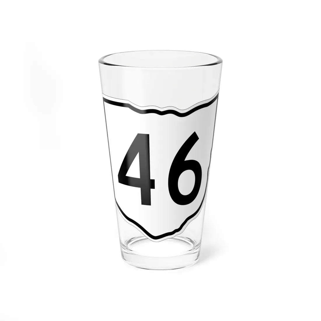 OH-46 1960 (Ohio) (Road Sign) Pint Glass 16oz 16oz - Go Mug Yourself