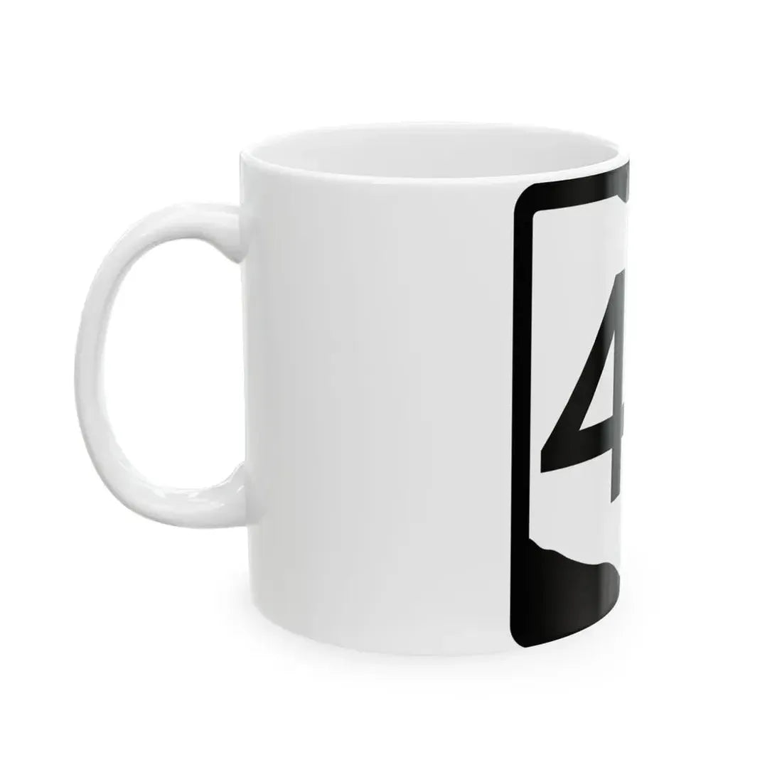 OH-46 (Ohio) (Road Sign) White Coffee Mug - Go Mug Yourself