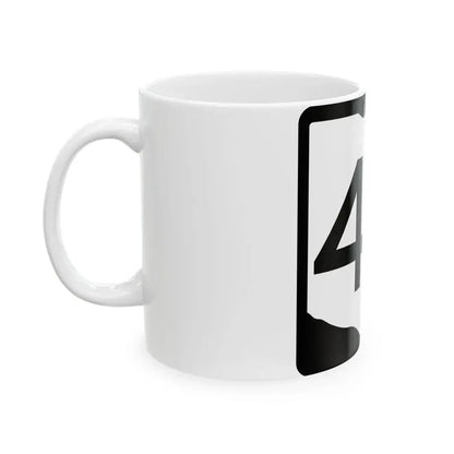 OH-46 (Ohio) (Road Sign) White Coffee Mug - Go Mug Yourself