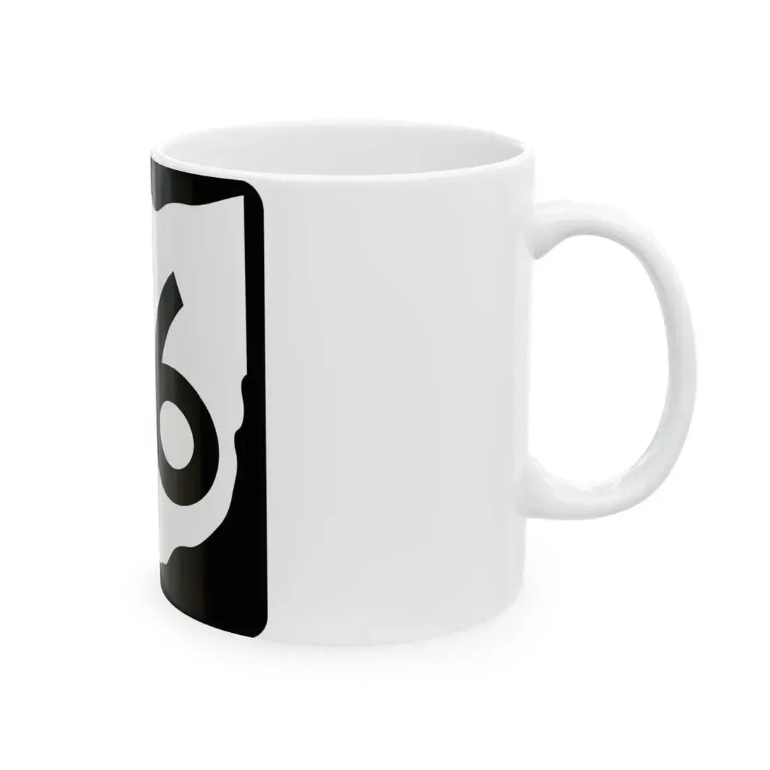 OH-46 (Ohio) (Road Sign) White Coffee Mug - Go Mug Yourself