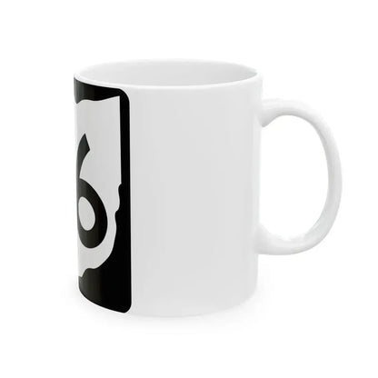 OH-46 (Ohio) (Road Sign) White Coffee Mug - Go Mug Yourself