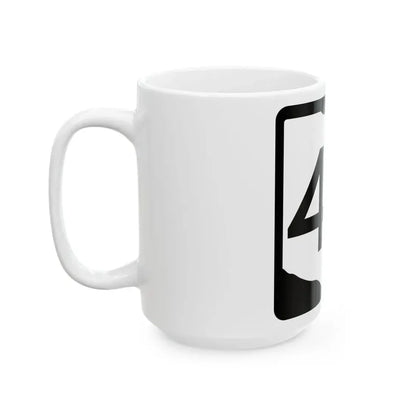 OH-46 (Ohio) (Road Sign) White Coffee Mug - Go Mug Yourself