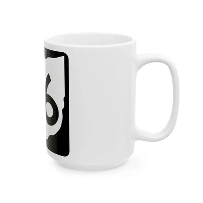 OH-46 (Ohio) (Road Sign) White Coffee Mug - Go Mug Yourself