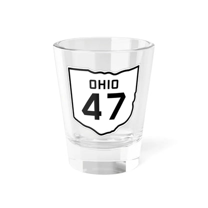 OH-47 1927 (Ohio) (Road Sign) Shot Glass 1.5oz 1.5oz - Go Mug Yourself