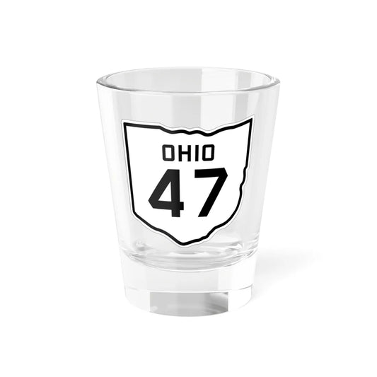 OH-47 1927 (Ohio) (Road Sign) Shot Glass 1.5oz 1.5oz - Go Mug Yourself