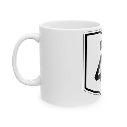 OH-47 1927 (Ohio) (Road Sign) White Coffee Mug - Go Mug Yourself