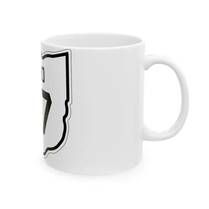 OH-47 1927 (Ohio) (Road Sign) White Coffee Mug - Go Mug Yourself