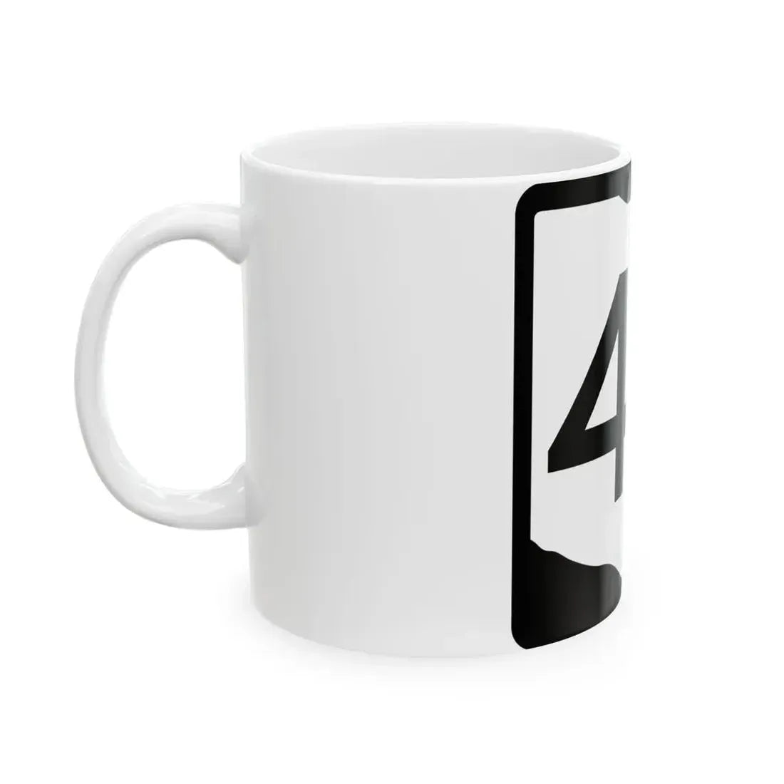 OH-47 (Ohio) (Road Sign) White Coffee Mug - Go Mug Yourself
