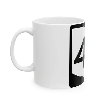 OH-47 (Ohio) (Road Sign) White Coffee Mug - Go Mug Yourself