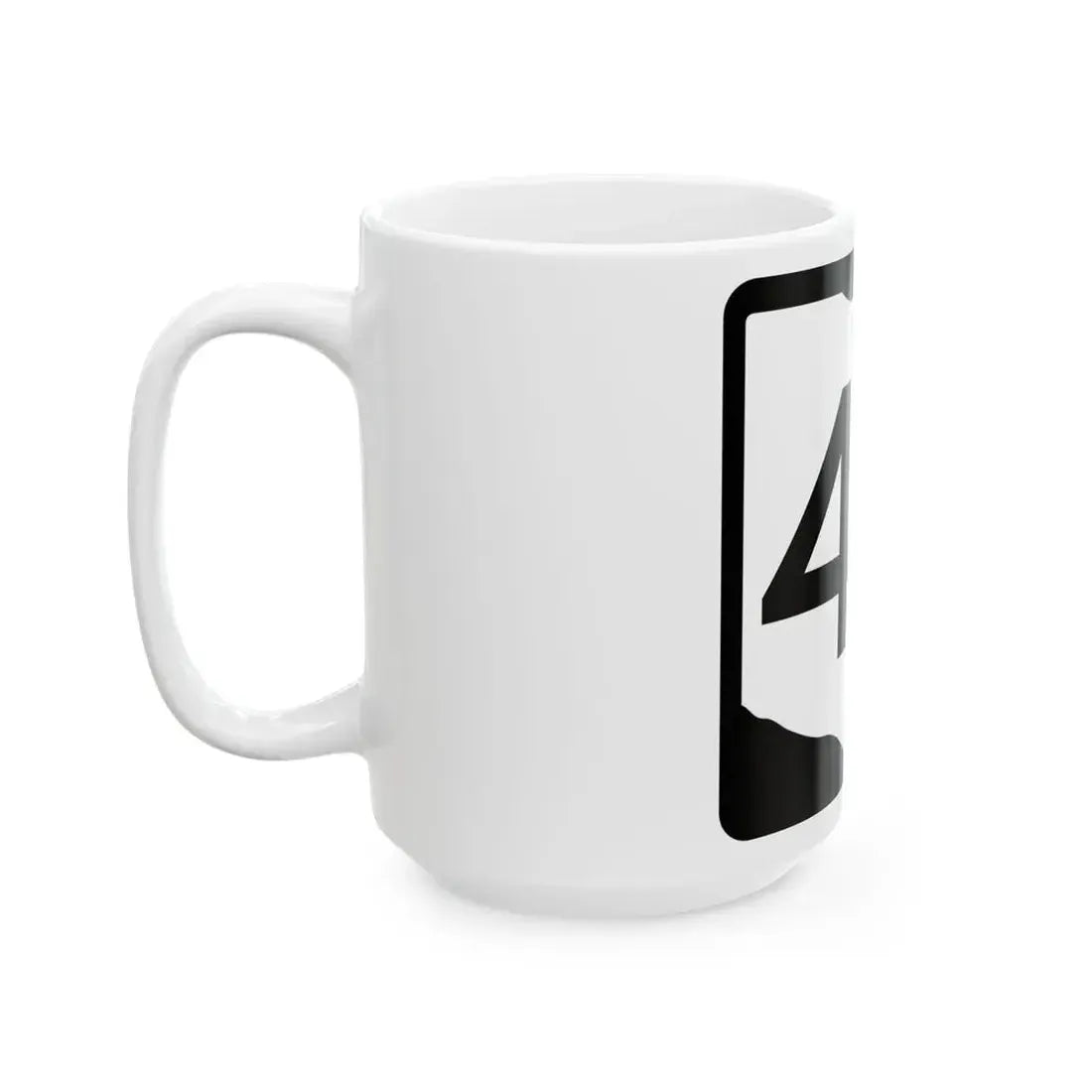 OH-47 (Ohio) (Road Sign) White Coffee Mug - Go Mug Yourself