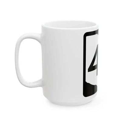 OH-47 (Ohio) (Road Sign) White Coffee Mug - Go Mug Yourself