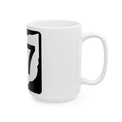 OH-47 (Ohio) (Road Sign) White Coffee Mug - Go Mug Yourself