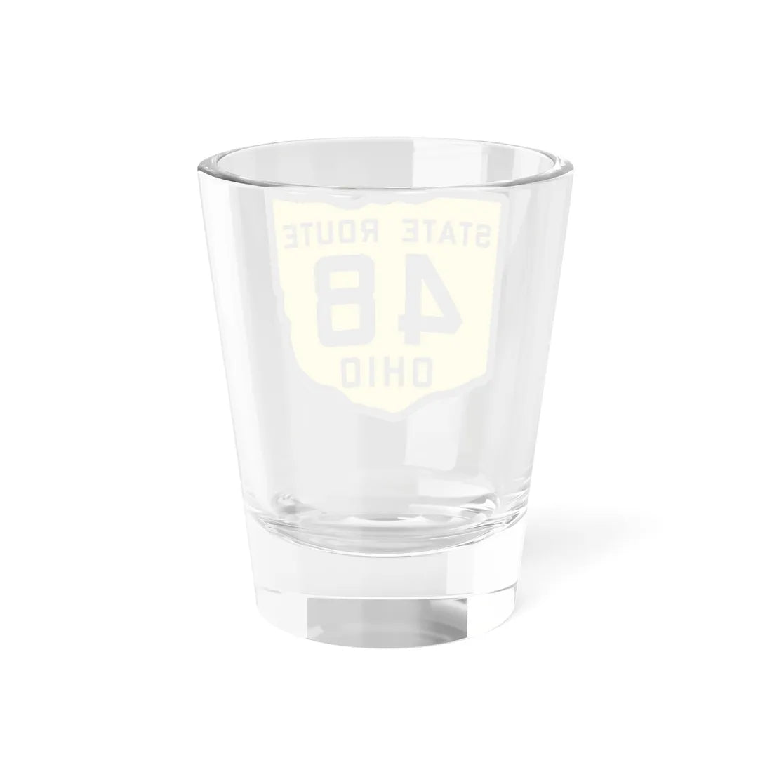OH-48 1920 (Ohio) (Road Sign) Shot Glass 1.5oz - Go Mug Yourself