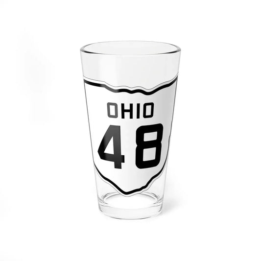 OH-48 1927 (Ohio) (Road Sign) Pint Glass 16oz 16oz - Go Mug Yourself