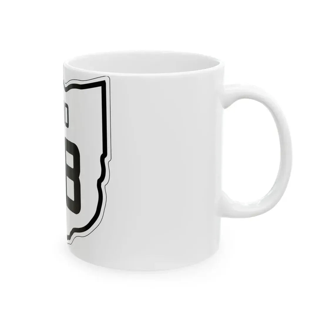 OH-48 1927 (Ohio) (Road Sign) White Coffee Mug - Go Mug Yourself