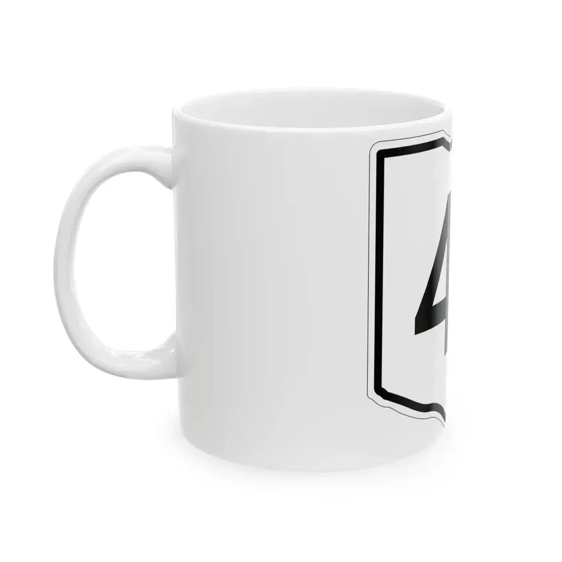 OH-48 1960 (Ohio) (Road Sign) White Coffee Mug - Go Mug Yourself