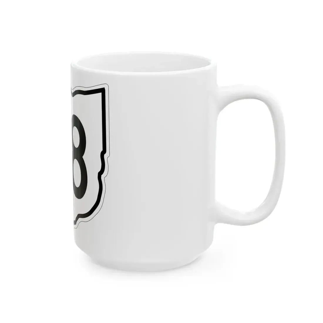 OH-48 1960 (Ohio) (Road Sign) White Coffee Mug - Go Mug Yourself