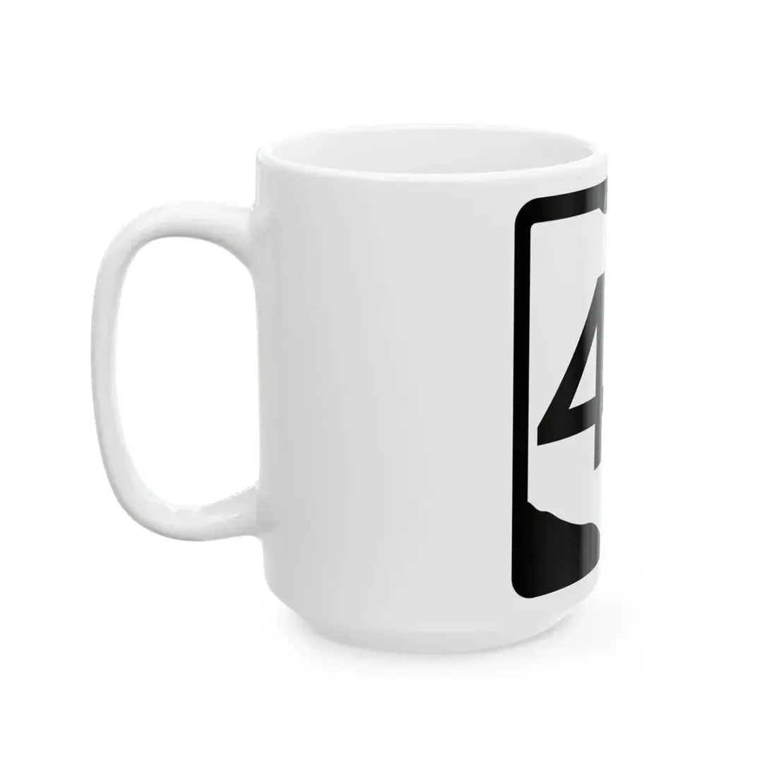 OH-48 (Ohio) (Road Sign) White Coffee Mug - Go Mug Yourself