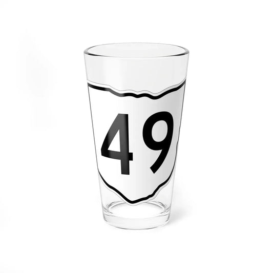OH-49 1960 (Ohio) (Road Sign) Pint Glass 16oz 16oz - Go Mug Yourself