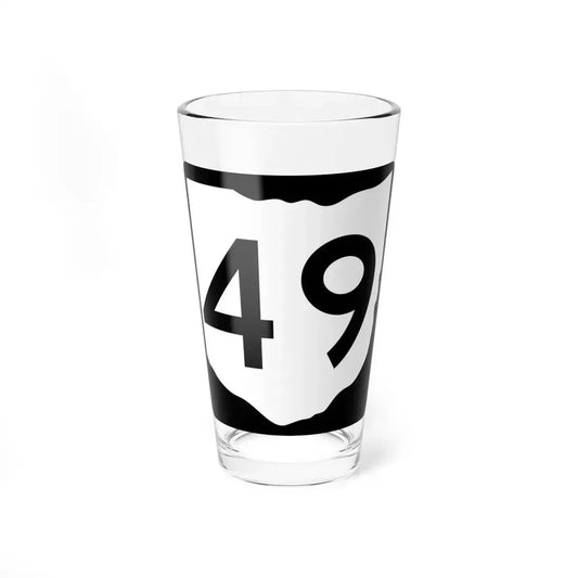 OH-49 (Ohio) (Road Sign) Pint Glass 16oz 16oz - Go Mug Yourself