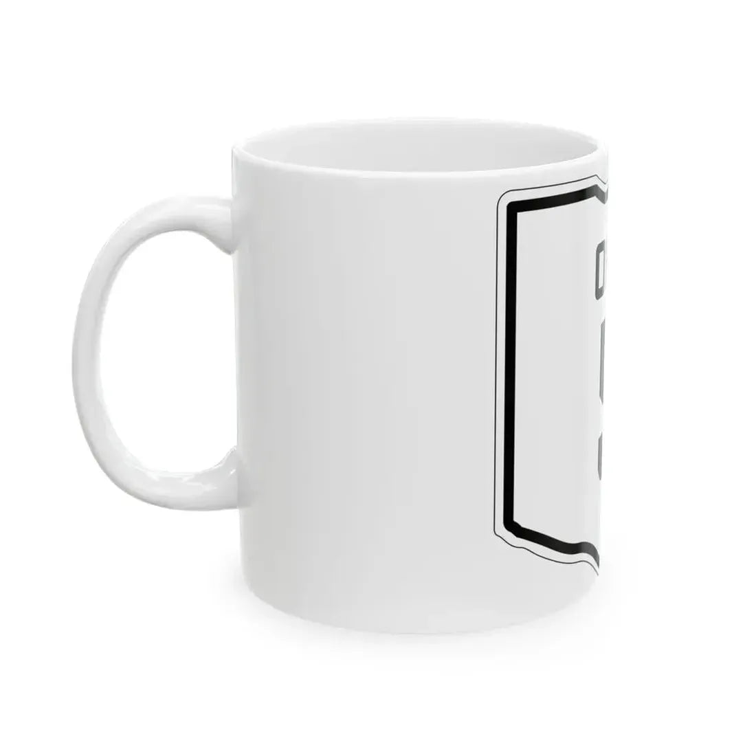 OH-5 1927 (Ohio) (Road Sign) White Coffee Mug - Go Mug Yourself