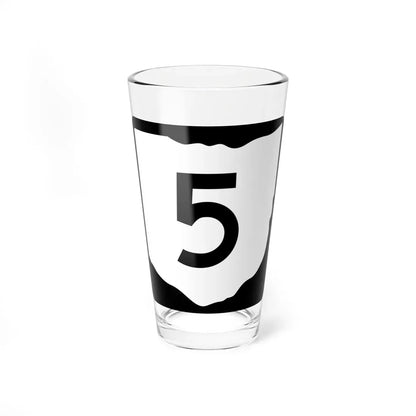 OH-5 (Ohio) (Road Sign) Pint Glass 16oz 16oz - Go Mug Yourself