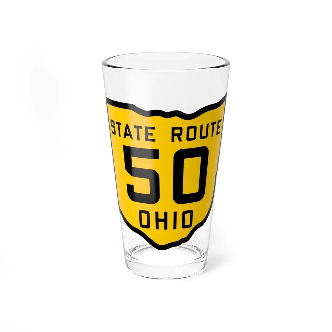 OH-50 1920 (Ohio) (Road Sign) Pint Glass 16oz 16oz - Go Mug Yourself