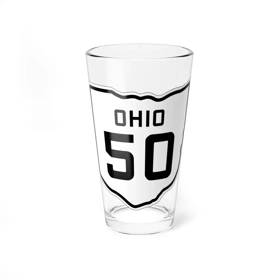 OH-50 1927 (Ohio) (Road Sign) Pint Glass 16oz 16oz - Go Mug Yourself
