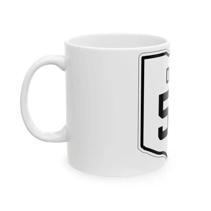OH-50 1927 (Ohio) (Road Sign) White Coffee Mug - Go Mug Yourself